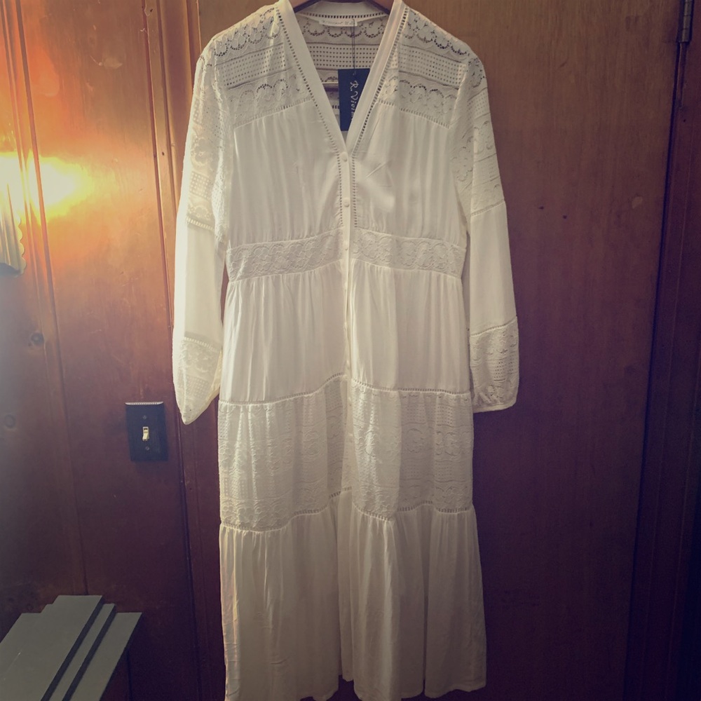white boho dress